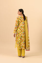 3 Piece Unstitched Printed Lawn Embroidered Suit (UC0024)